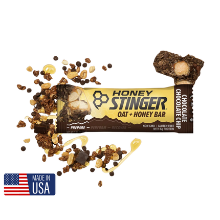 Honey Stinger Energy Bar - Choco Chip Oat and Honey - Box of 12