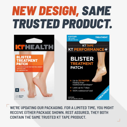 KT Tape Blister Treatment Patch - 8 Patches - 1.25" x 2"