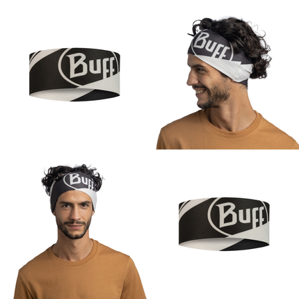 The Original BUFF® CoolNet UV® Wide Headband - Ahin Multi, Shane Orchid, Logo Multi, Arthy Graphite