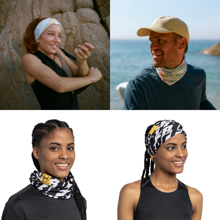 Buff CoolNet UV® Neckwear - Logo Multi, Real Tree Edge, Enob Khaki, Lake River Khaki, Bolidor Multi