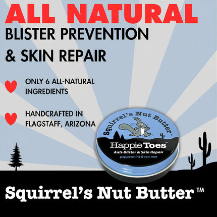 Squirrel’s Nut Butter Happie Toes Anti-Blister & Skin Repair Foot Salve - 60ml Tin