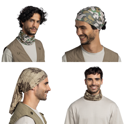 Buff CoolNet UV® Neckwear - Logo Multi, Real Tree Edge, Enob Khaki, Lake River Khaki, Bolidor Multi