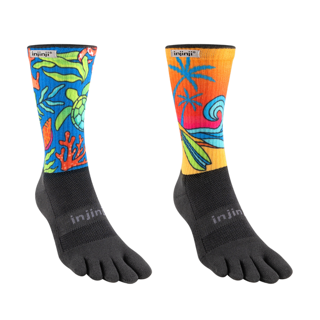 Injinji Unisex Artist Designed 2025 Limited Edition Trail Mid-weight Crew