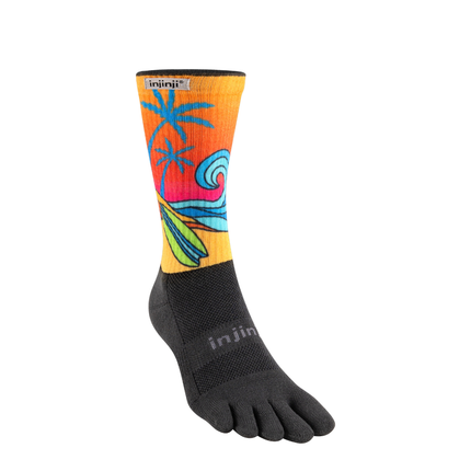 Injinji Unisex Artist Designed 2025 Limited Edition Trail Mid-weight Crew