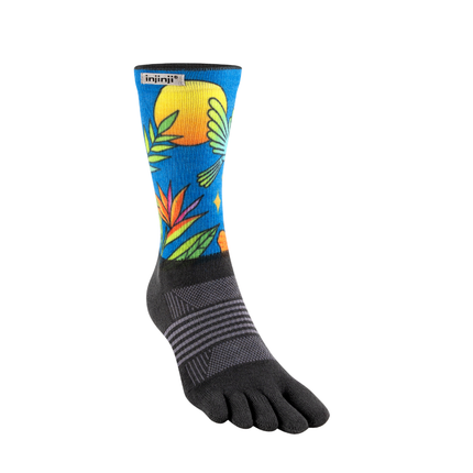 Injinji Womens Artist Designed 2025 Limited Edition Trail Mid-weight Crew