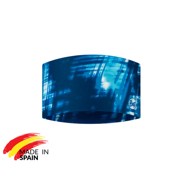 The Original BUFF® CoolNet UV® Wide Headband - Attel Blue