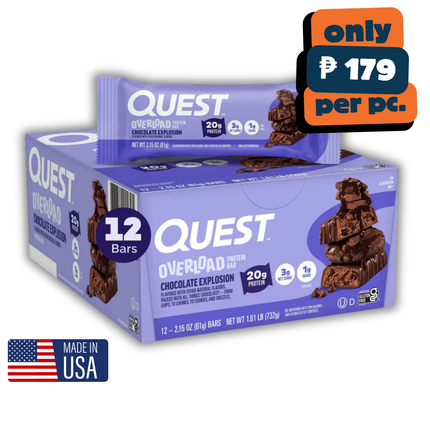 Quest Nutrition Overload Protein Bar - Box of 12