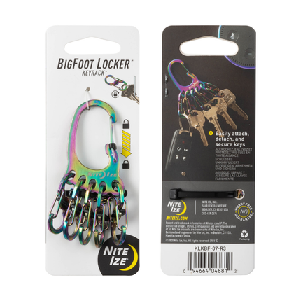 Nite Ize BigFoot Locker KeyRack - Stainless Steel