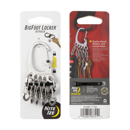 Nite Ize BigFoot Locker KeyRack - Stainless Steel