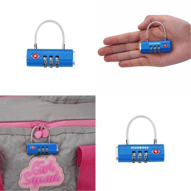 Munkees TSA-Approved Rectangular Cable Lock