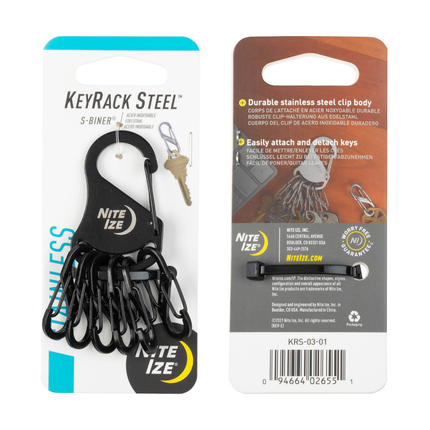 Nite Ize KeyRack Steel S-Biner