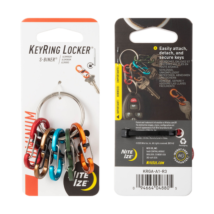 Nite Ize KeyRing Locker® S-Biner® Aluminum