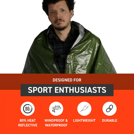 Survive Outdoors Longer SOL Windproof and Waterproof Sport Utility Blanket