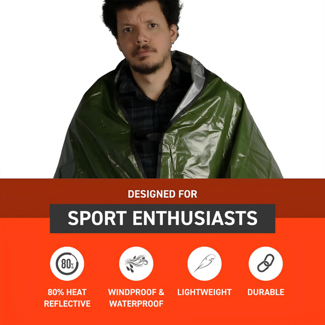 Survive Outdoors Longer SOL Windproof and Waterproof Sport Utility Blanket