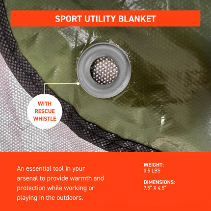 Survive Outdoors Longer SOL Windproof and Waterproof Sport Utility Blanket