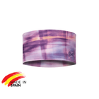 The Original BUFF® CoolNet UV® Wide Headband - Seary Purple, Aramay Poppy, Aces Seagrove Green, Arthy Nectarine, Attel Blue