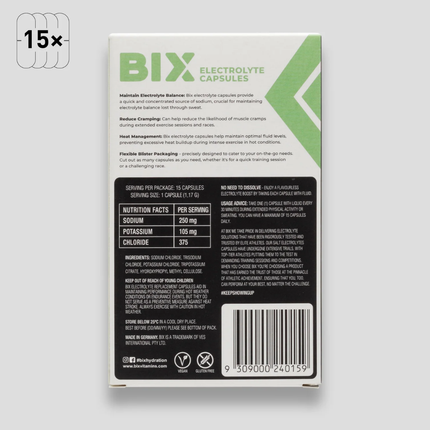 BIX Electrolyte Capsules - 15-count