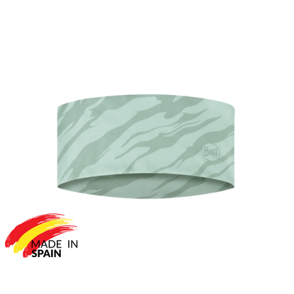 The Original BUFF® CoolNet UV® Wide Headband - Seary Purple, Aramay Poppy, Aces Seagrove Green, Arthy Nectarine, Attel Blue