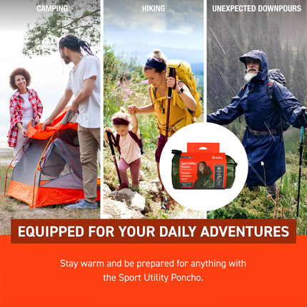 Survive Outdoors Longer SOL Wind-proof and Water-proof Sport Utility Poncho