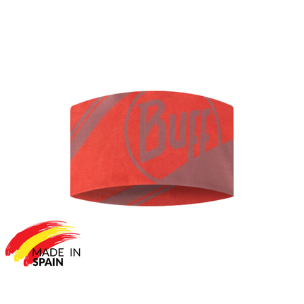 The Original BUFF® CoolNet UV® Wide Headband - Seary Purple, Aramay Poppy, Aces Seagrove Green, Arthy Nectarine, Attel Blue