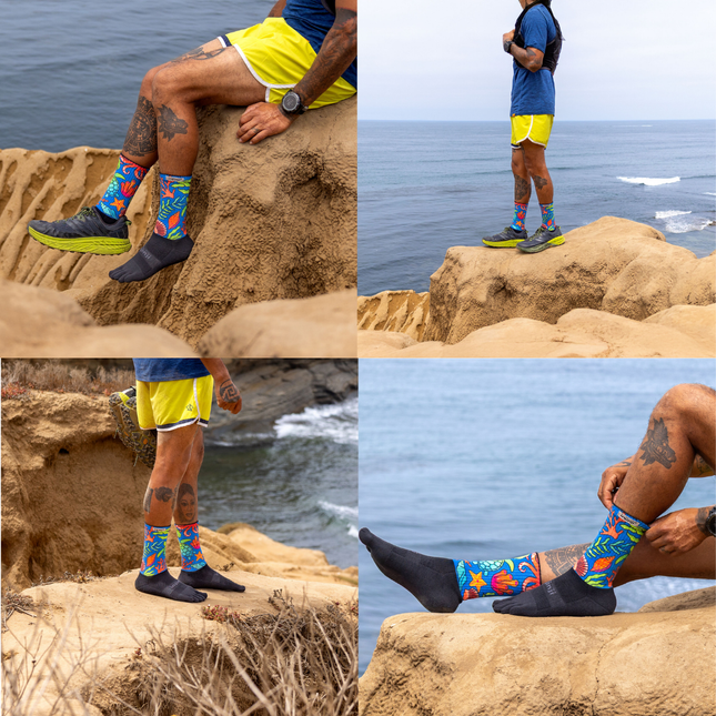 Injinji Unisex Artist Designed 2025 Limited Edition Trail Mid-weight Crew