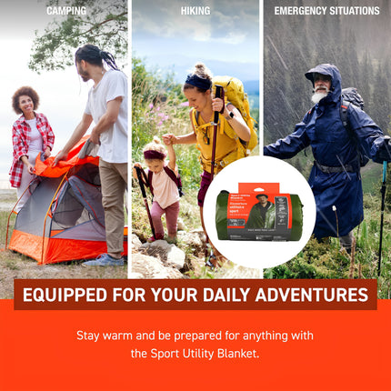 Survive Outdoors Longer SOL Windproof and Waterproof Sport Utility Blanket