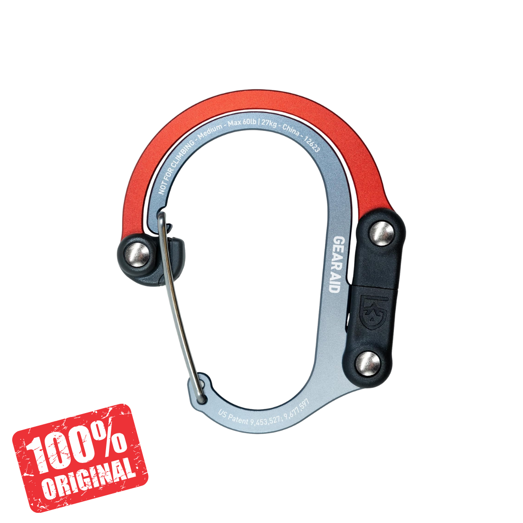 GEAR AID HEROCLIP Moschettone e Gancio (Medio) per Campeggio, Zaino e Organizzazione del Garage, Rosso : HeroClip GEAR AID HEROCLIP Moschettone e Gancio (Medio) per Campeggio, Zaino e Organizzazione del Garage, Rosso : HeroClip