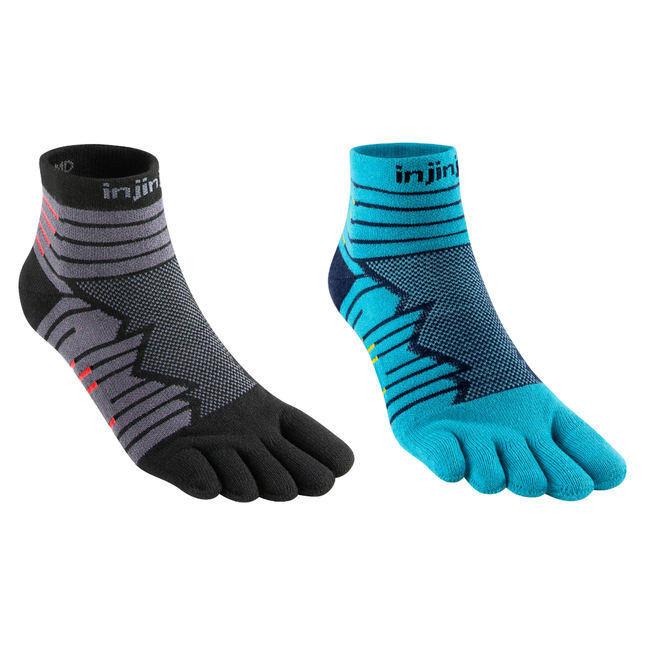 Injinji Unisex Ultra Run Mid-Weight Mini Crew