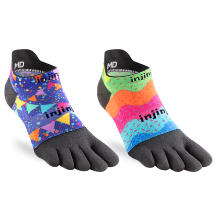Injinji Unisex Spectrum Run Light-Weight No Show