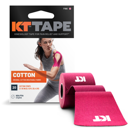 KT Tape Cotton - 20 Strips - 2" x 10"