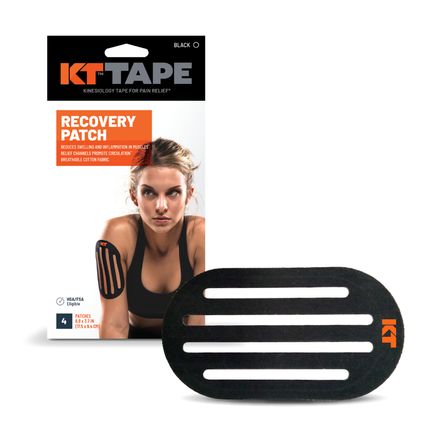 KT Tape Recovery Patch - 4 Patches - Black