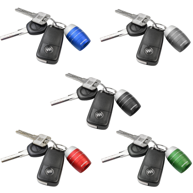 Munkees Cask-shape Keychain with 6-LED Light