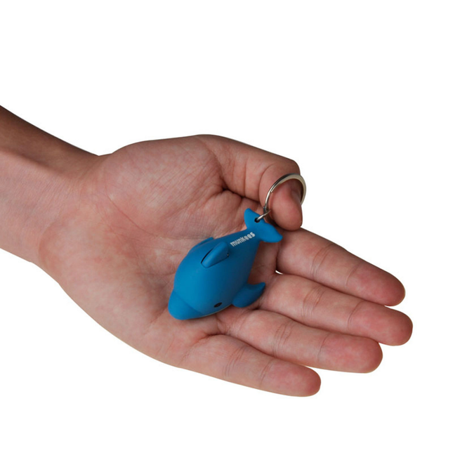 Munkees Keychain w/ LED and Sound - Dolphin