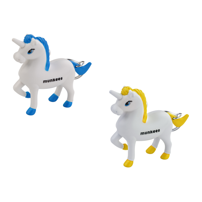 Munkees Keychain w/ LED and Sound - Unicorn