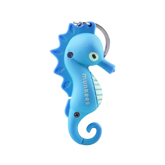 Munkees Keychain w/ LED and Sound - Sea Horse