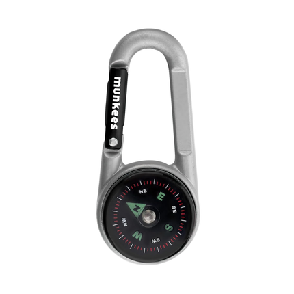 Munkees Carabiner w/ Compass and Thermometer