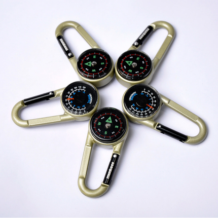 Munkees Carabiner w/ Compass and Thermometer