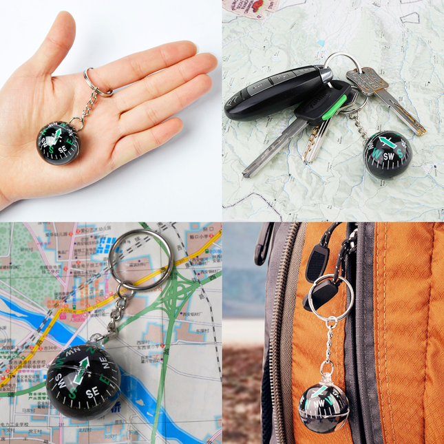 Munkees Keychain Ball Compass