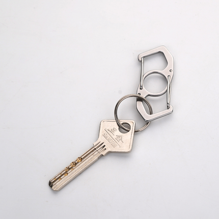 Munkees Stainless Cornered-Tip Dual Carabiner