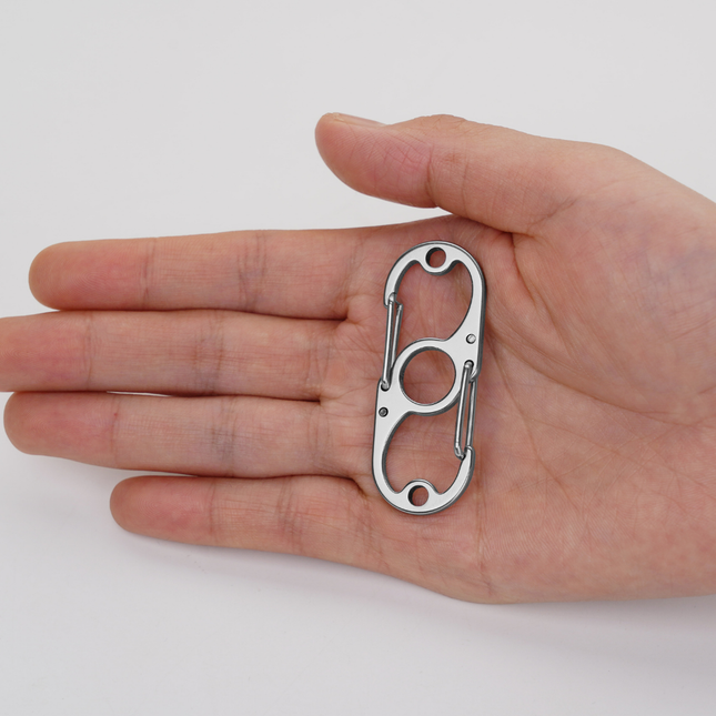 Munkees Stainless Smoothed-Tip Dual Carabiner