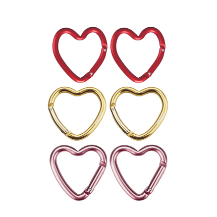 Munkees Heart Mini-Carabiner - Pack of 2