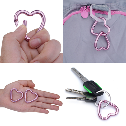 Munkees Heart Mini-Carabiner - Pack of 2