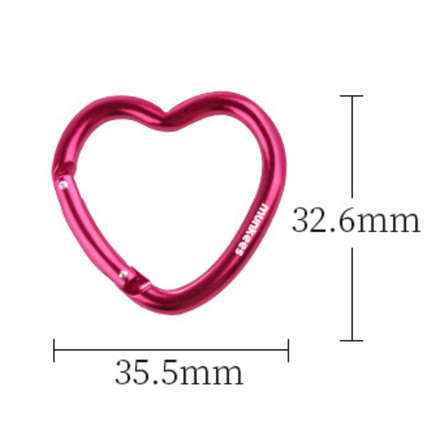 Munkees Heart Mini-Carabiner - Pack of 2