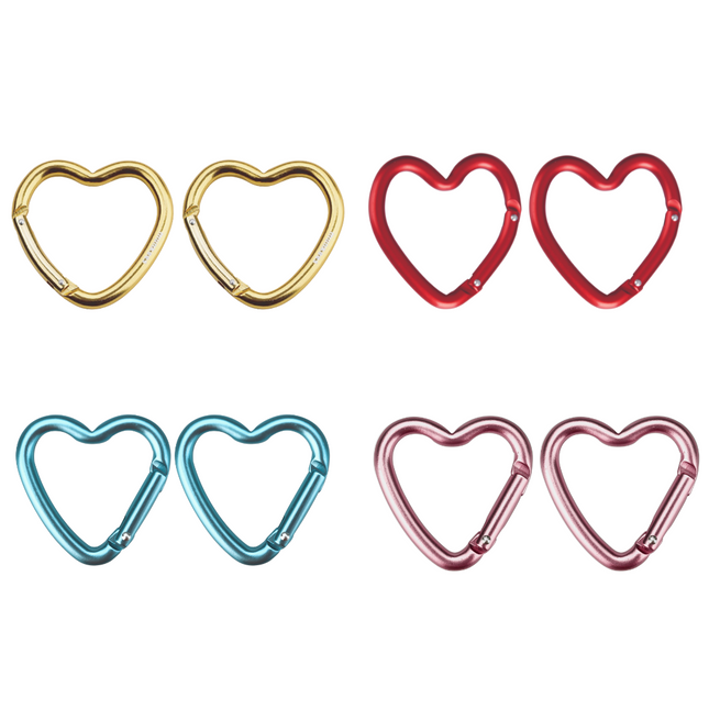 Munkees Heart Mini-Carabiner - Pack of 2