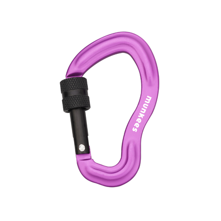 Munkees Ear-shape Forged Carabiner w/ Screw Lock 75mm