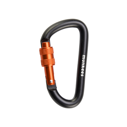 Munkees D-Shape Carabiner w/ Screw Lock Ø8 x 80 mm