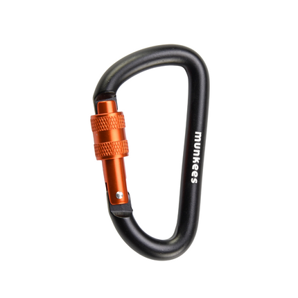 Munkees D-Shape Carabiner w/ Screw Lock Ø8 x 80 mm