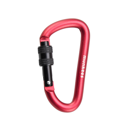 Munkees D-Shape Carabiner w/ Screw Lock Ø8 x 80 mm