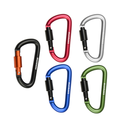 Munkees Carabiner w/ Screw Lock Ø8 mm