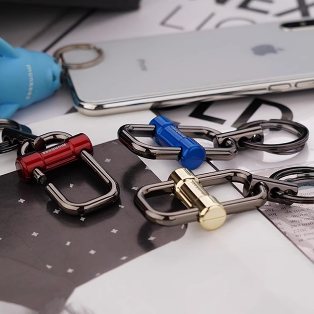 Munkees Heavy-Duty Stainless Lockable Keychain